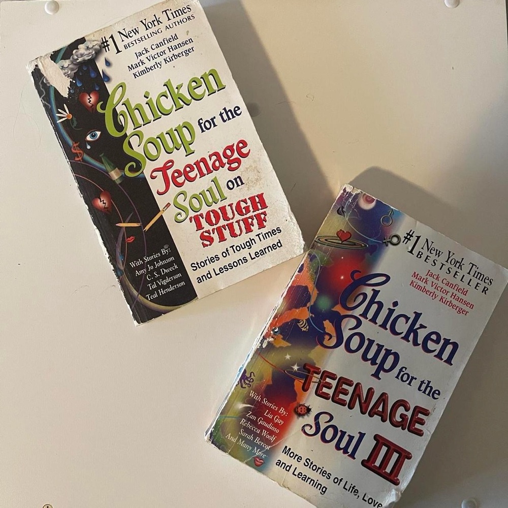 Set Of 2 Chicken Soup For The Teenage Soul 3 & On Tough Stuff by Jack Canfield